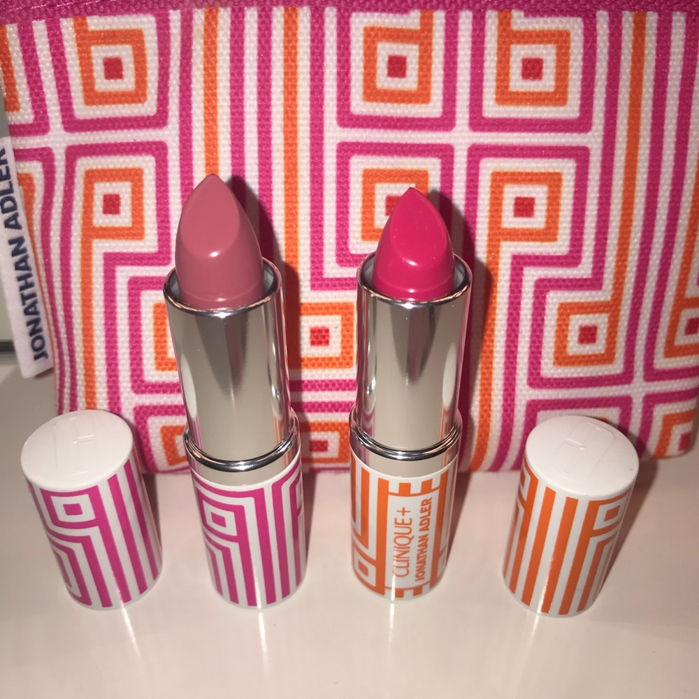 Clinique Jonathan Adler lipstick set & mini bag